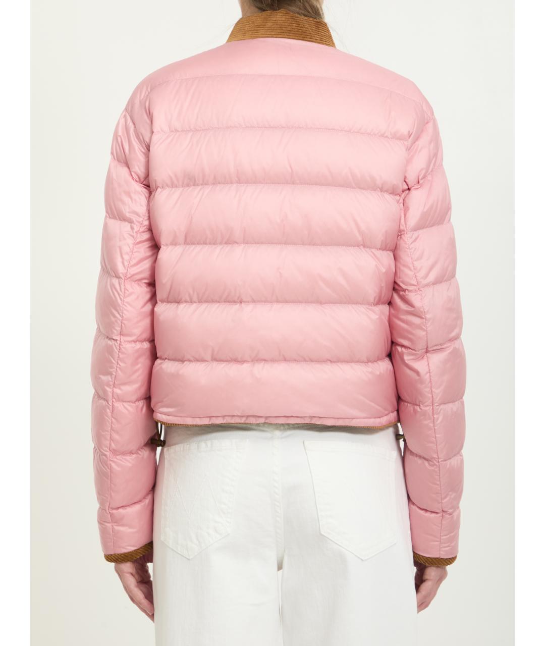 MONCLER Коричневая полиэстеровая куртка, фото 2