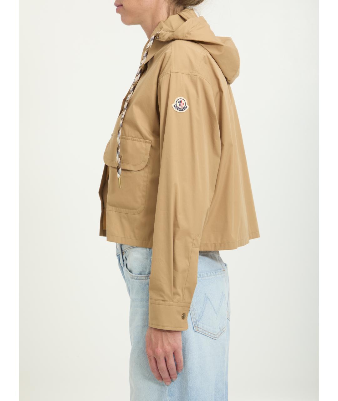 MONCLER Бежевая хлопковая рубашка, фото 3