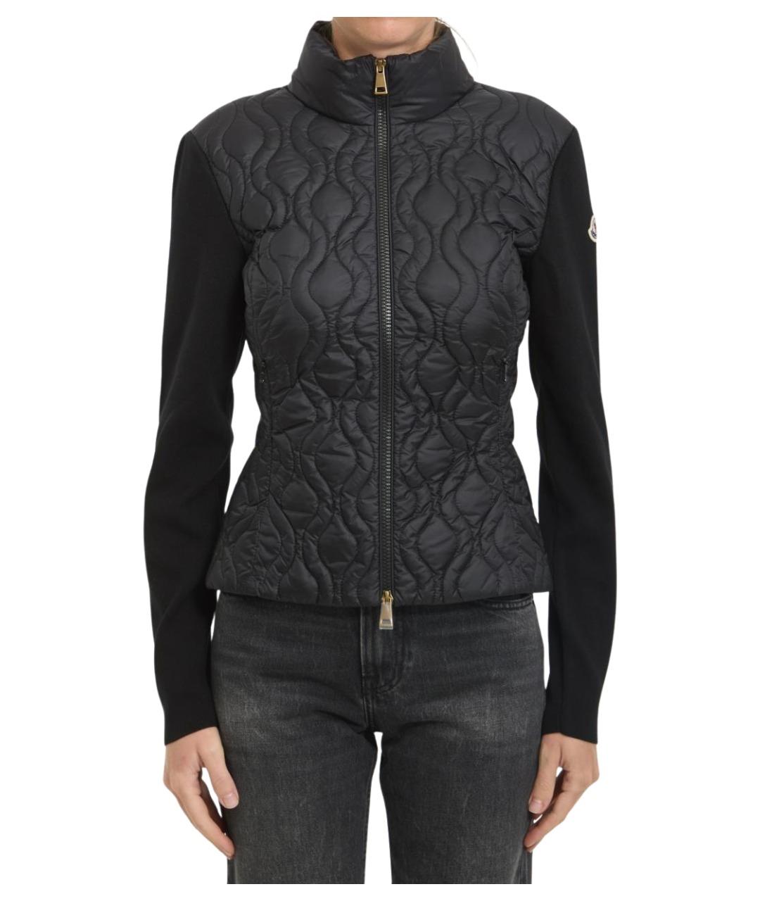 MONCLER Черный хлопковый джемпер / свитер, фото 1