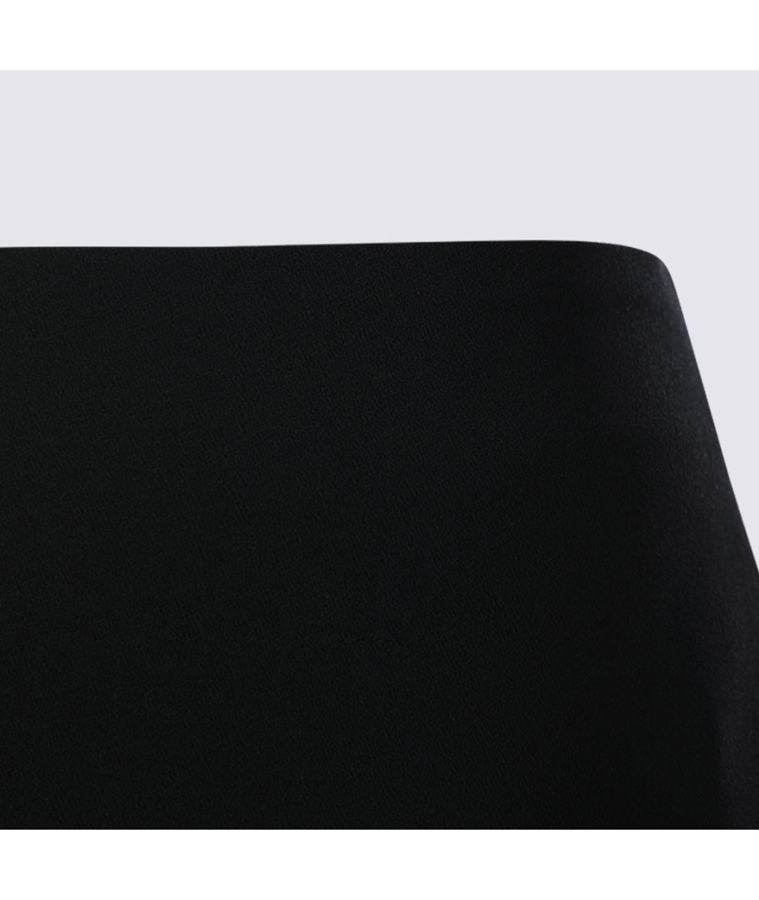 JIL SANDER Черная шерстяная юбка миди, фото 7