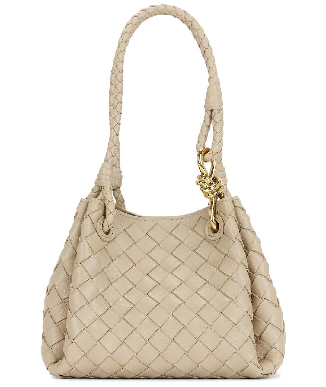 BOTTEGA VENETA Бежевая кожаная сумка тоут, фото 3