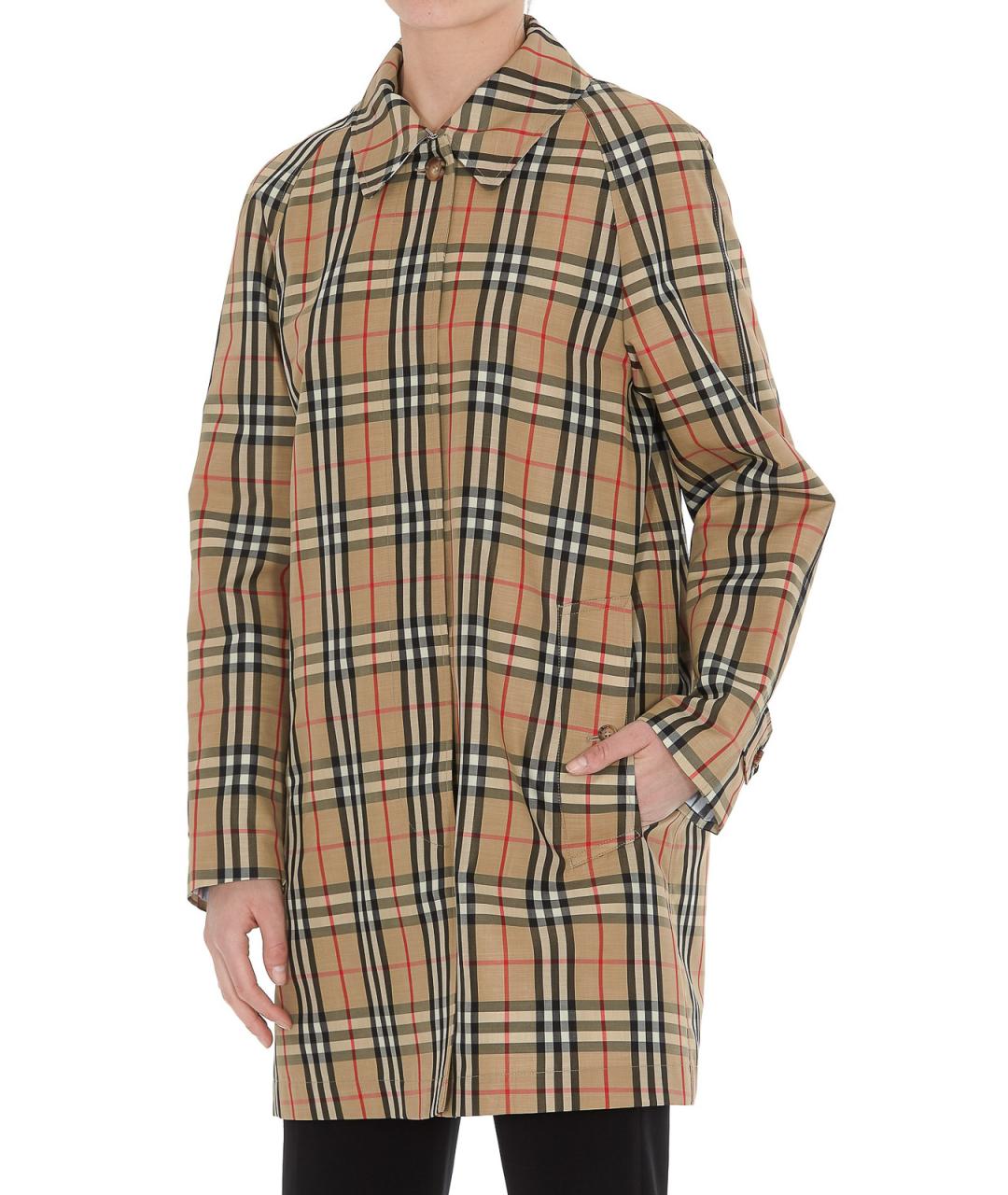 BURBERRY Бежевое хлопковое пальто, фото 3