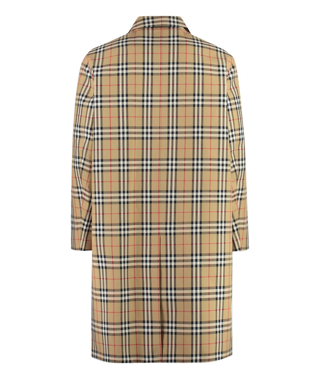 BURBERRY Бежевое хлопковое пальто, фото 2