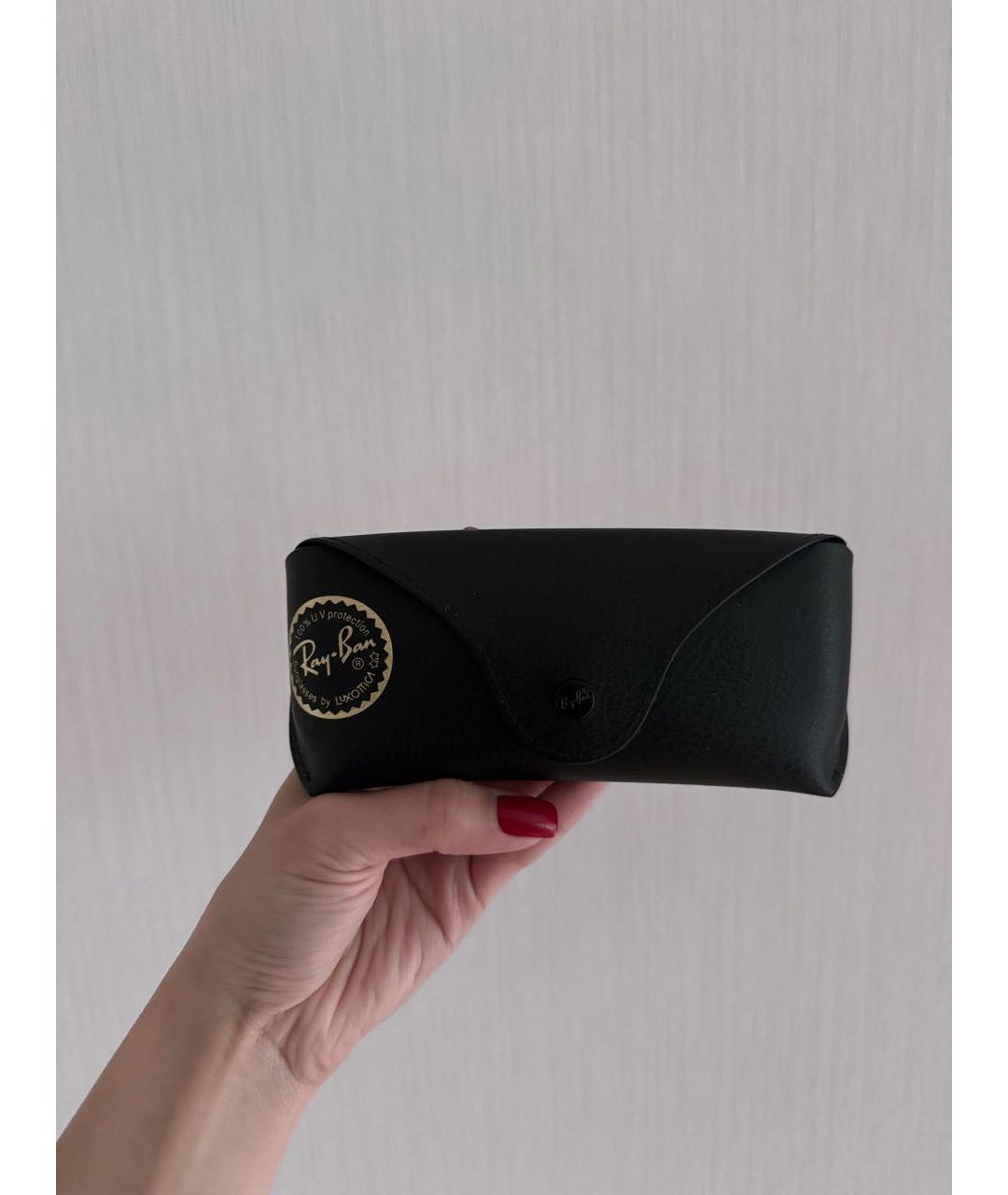 RAY BAN Голубые металлические солнцезащитные очки, фото 3
