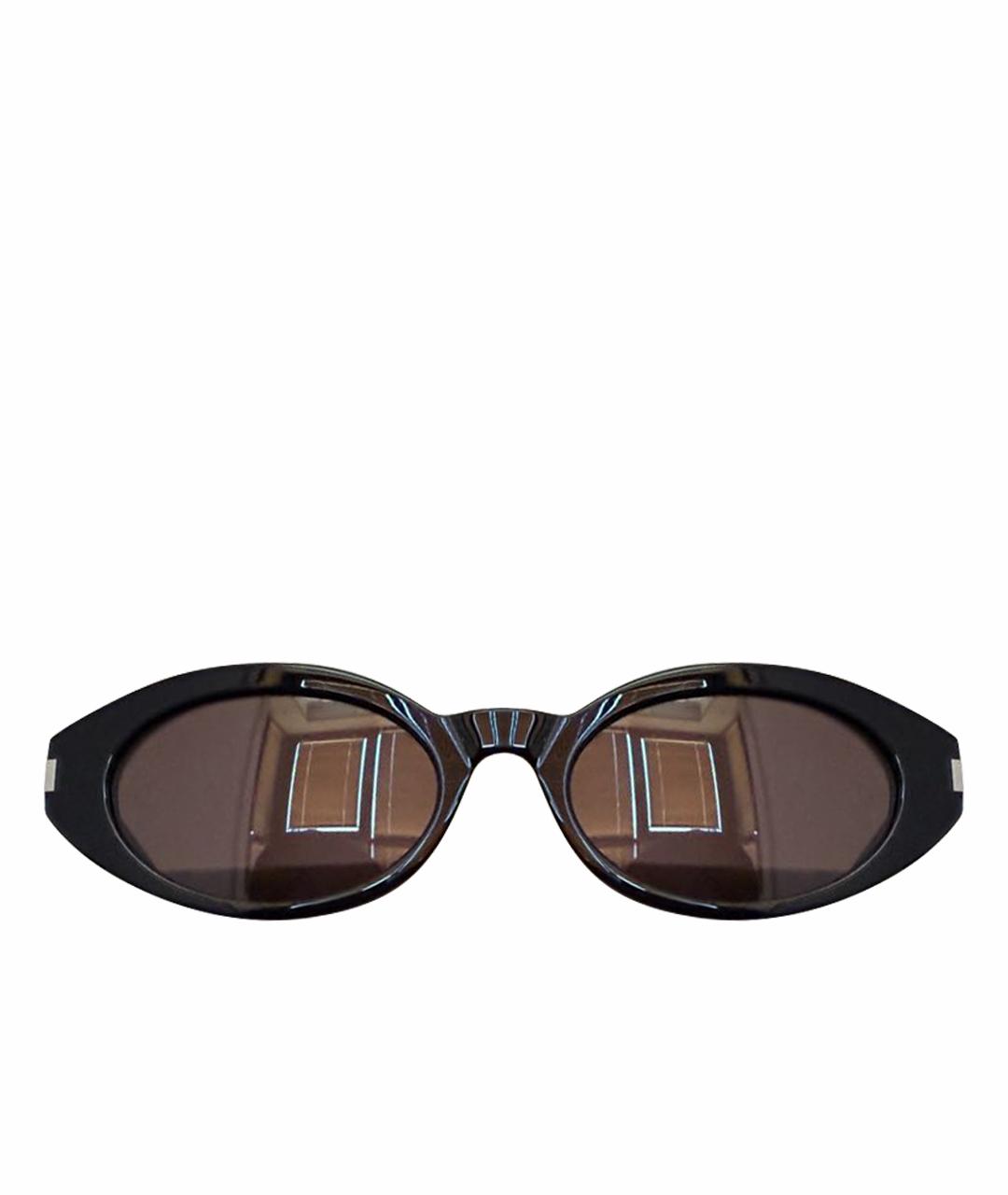 SAINT LAURENT Черные пластиковые солнцезащитные очки, фото 1