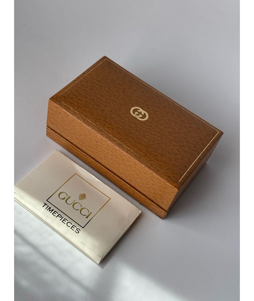 GUCCI Золотые пластиковые часы, фото 6