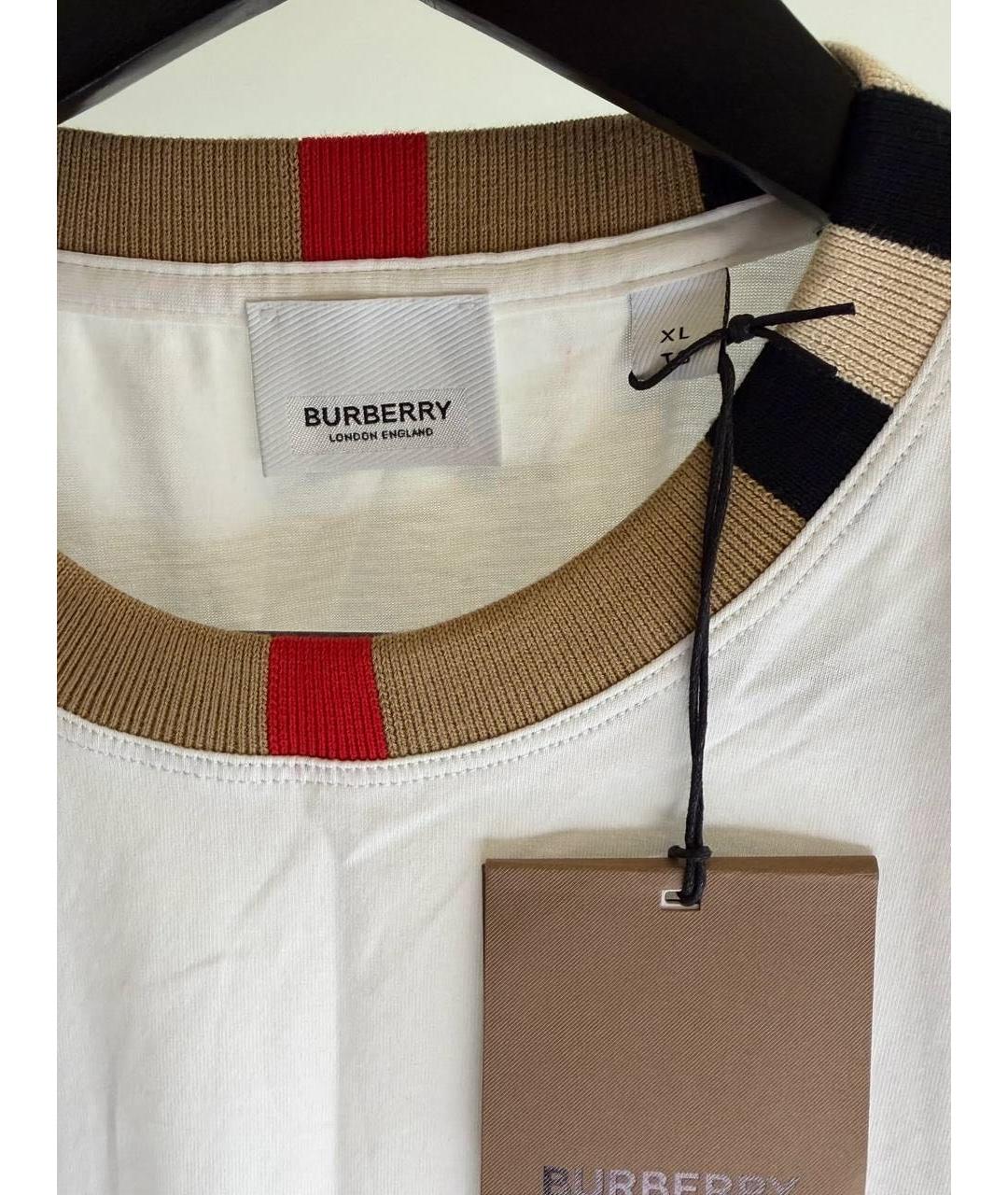 BURBERRY Хлопковая футболка, фото 2