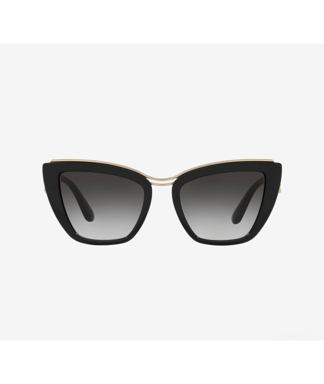 DOLCE&GABBANA Черные пластиковые солнцезащитные очки, фото 9