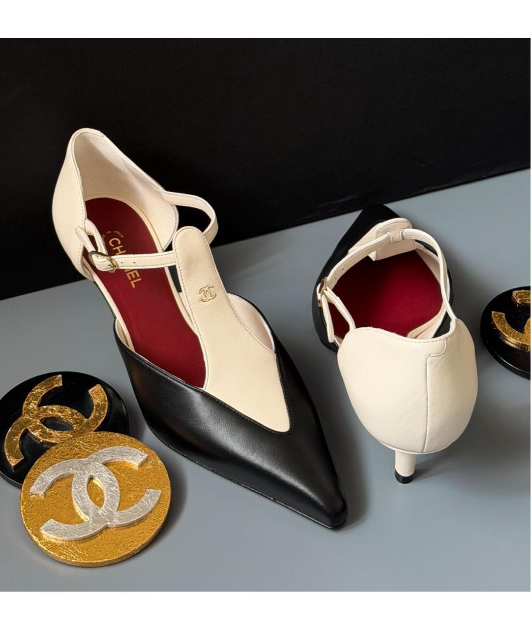 CHANEL Мульти кожаные туфли, фото 2