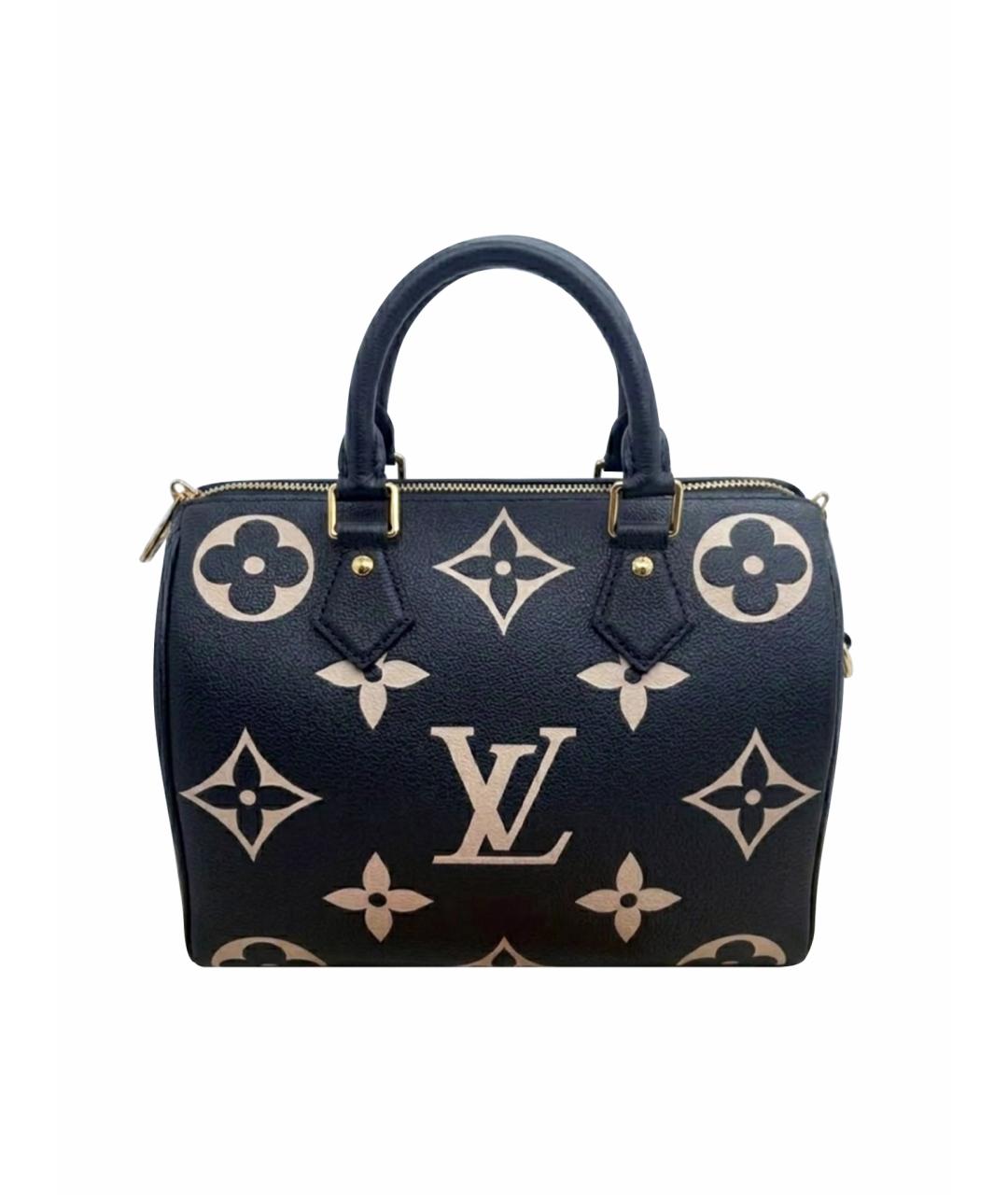 LOUIS VUITTON Черная кожаная сумка через плечо, фото 1
