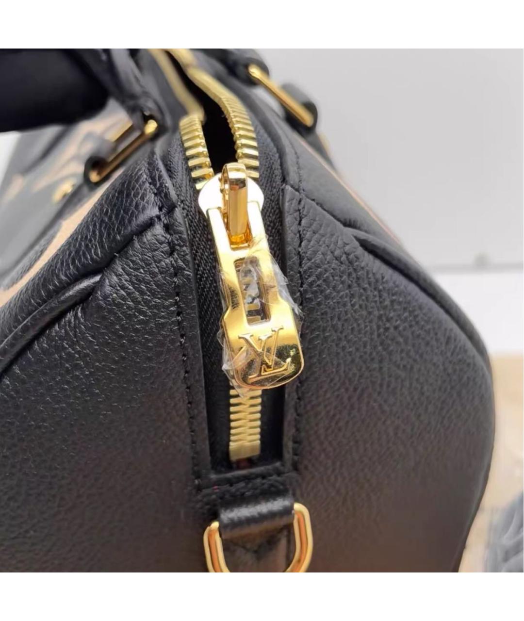 LOUIS VUITTON Черная кожаная сумка через плечо, фото 2
