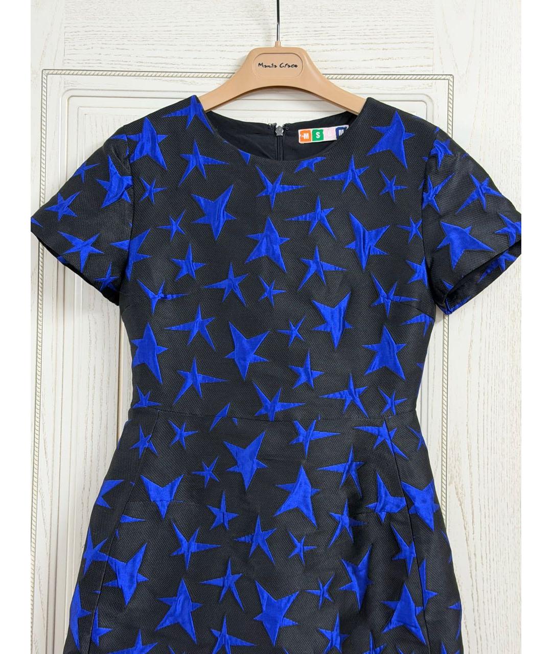 MSGM Черное полиэстеровое платье, фото 4