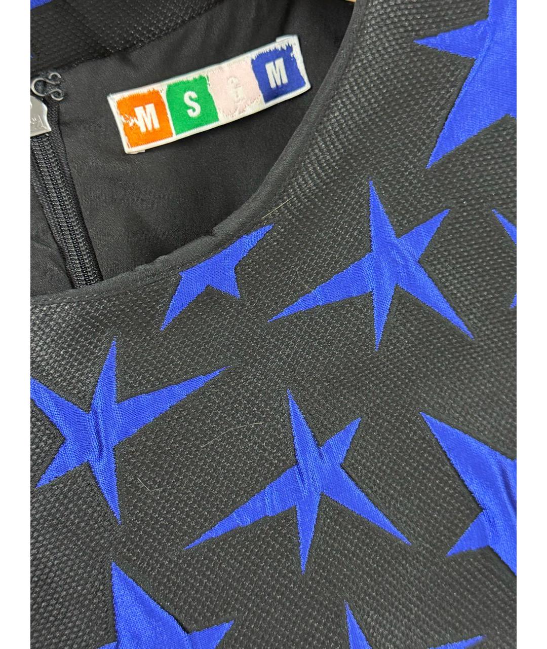 MSGM Черное полиэстеровое платье, фото 3