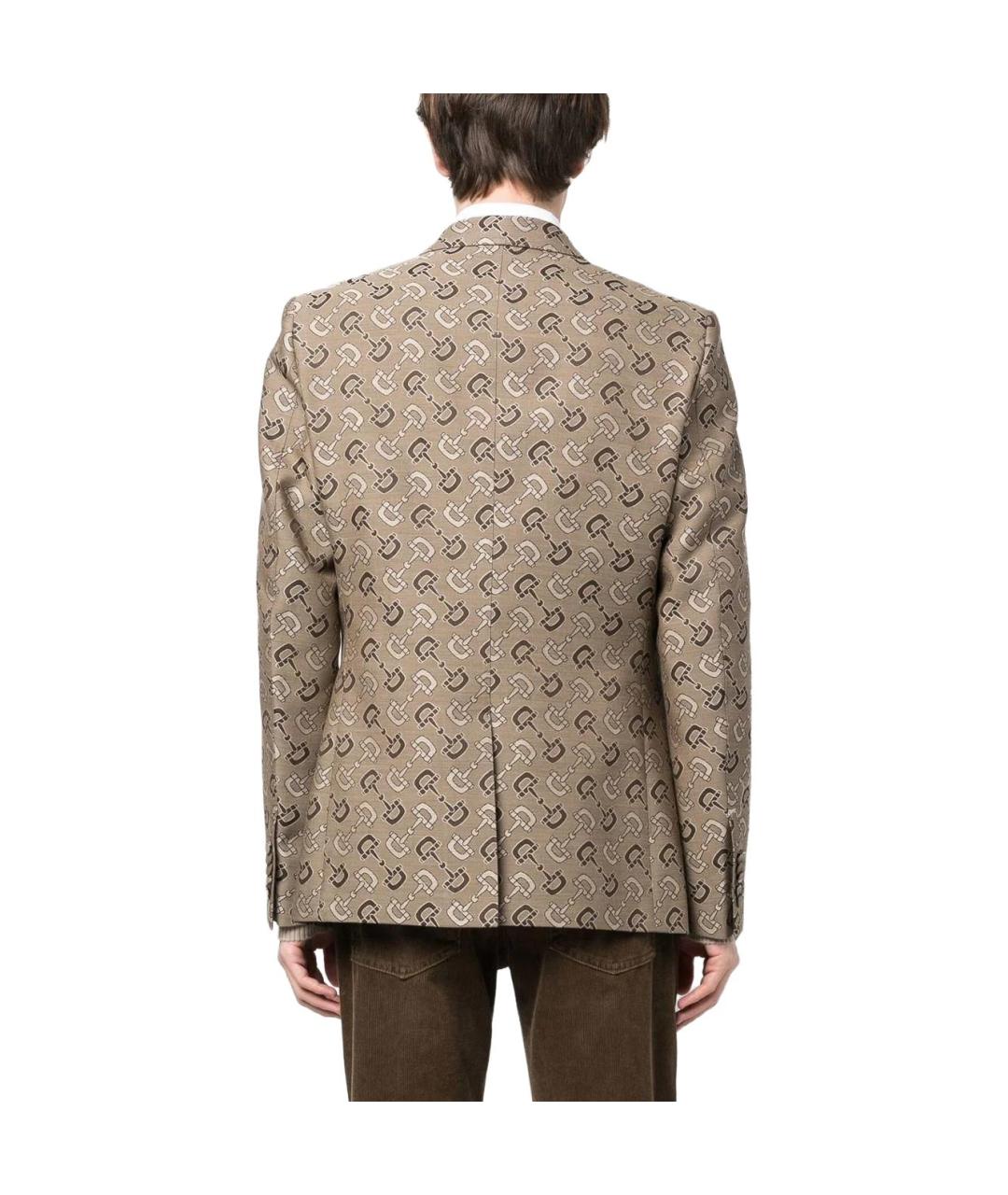 GUCCI Коричневый пиджак, фото 3