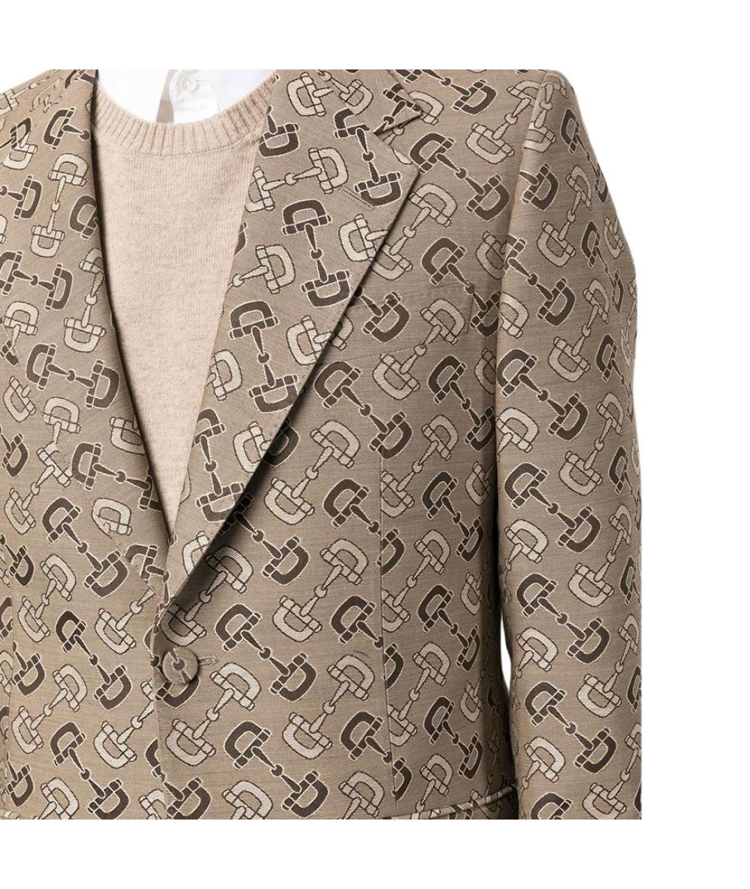GUCCI Коричневый пиджак, фото 5