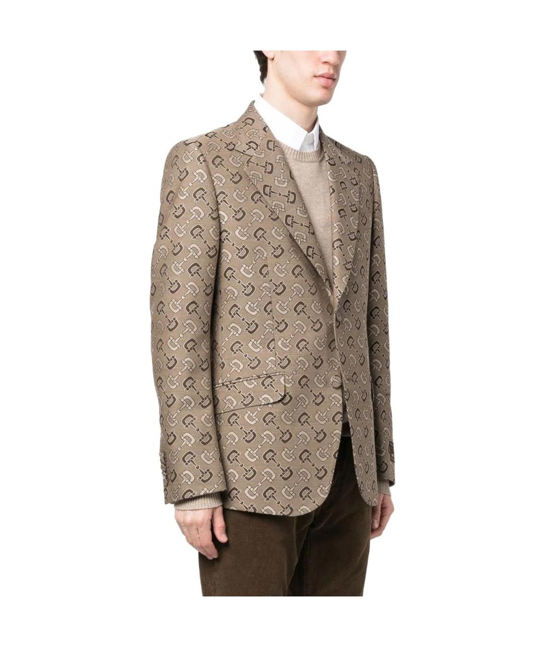 GUCCI Коричневый пиджак, фото 4