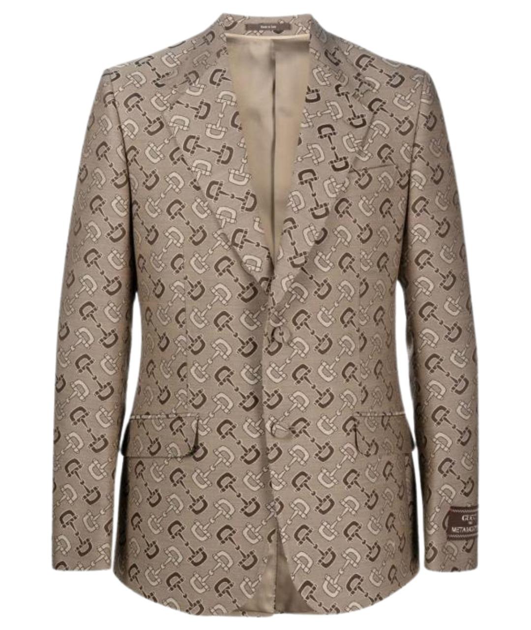 GUCCI Коричневый пиджак, фото 1