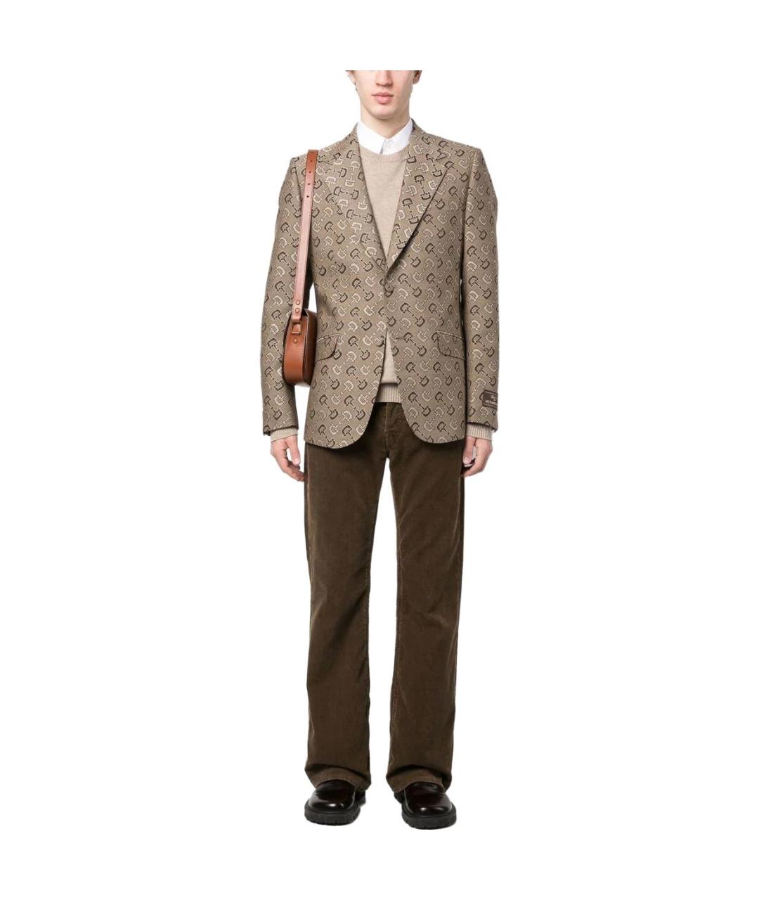 GUCCI Коричневый пиджак, фото 2