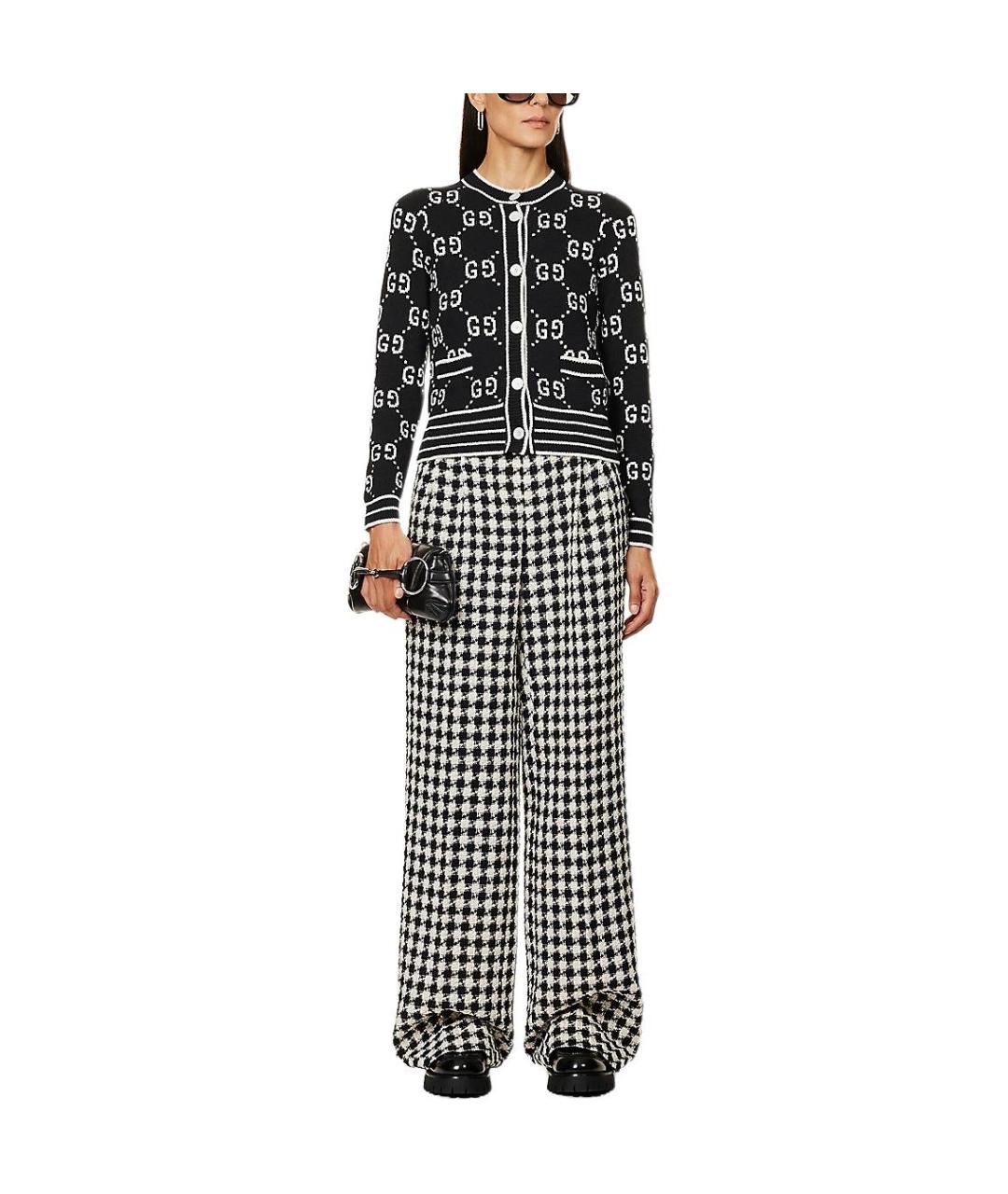 GUCCI Черный хлопковый кардиган, фото 3