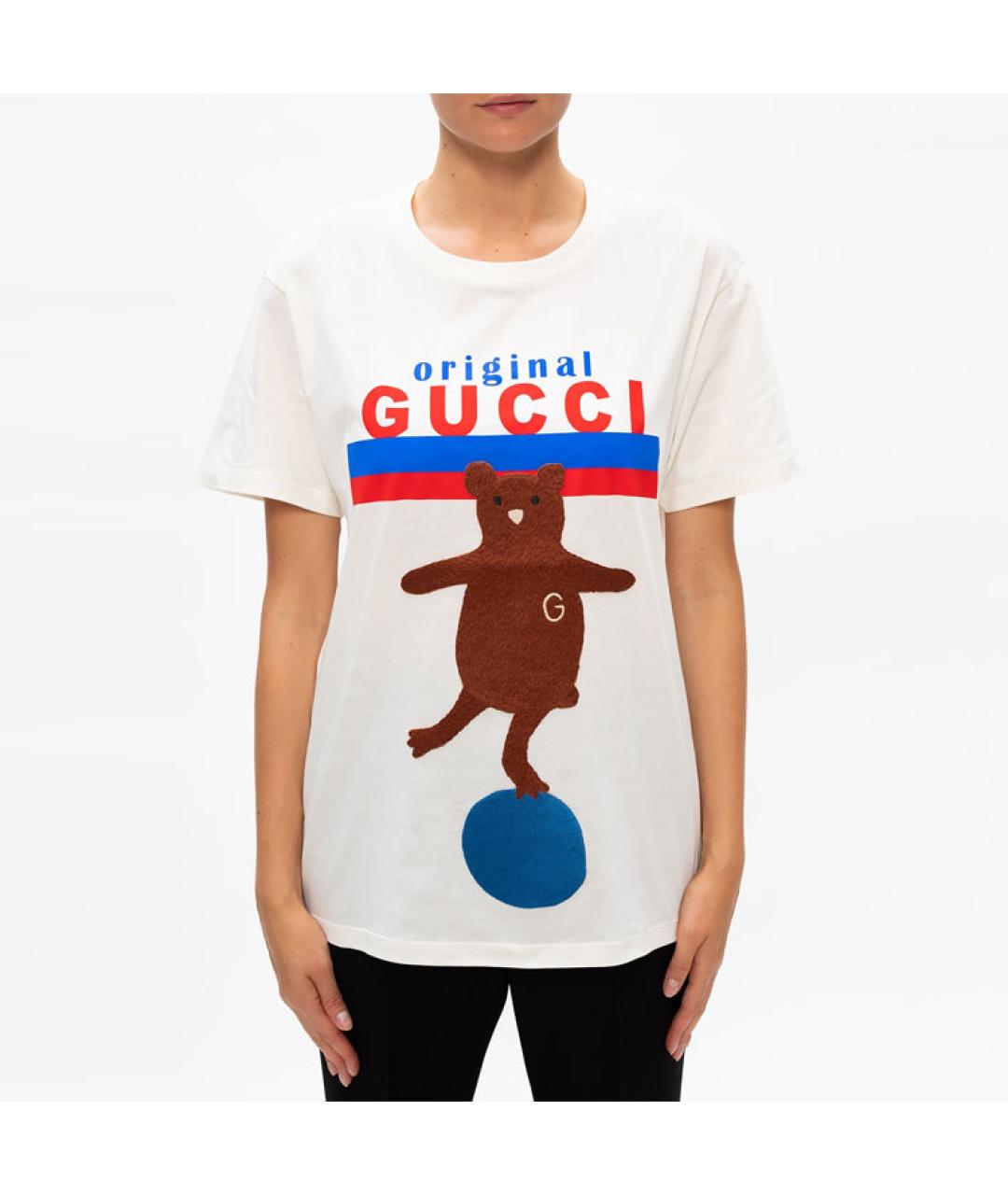 GUCCI Белая футболка, фото 2