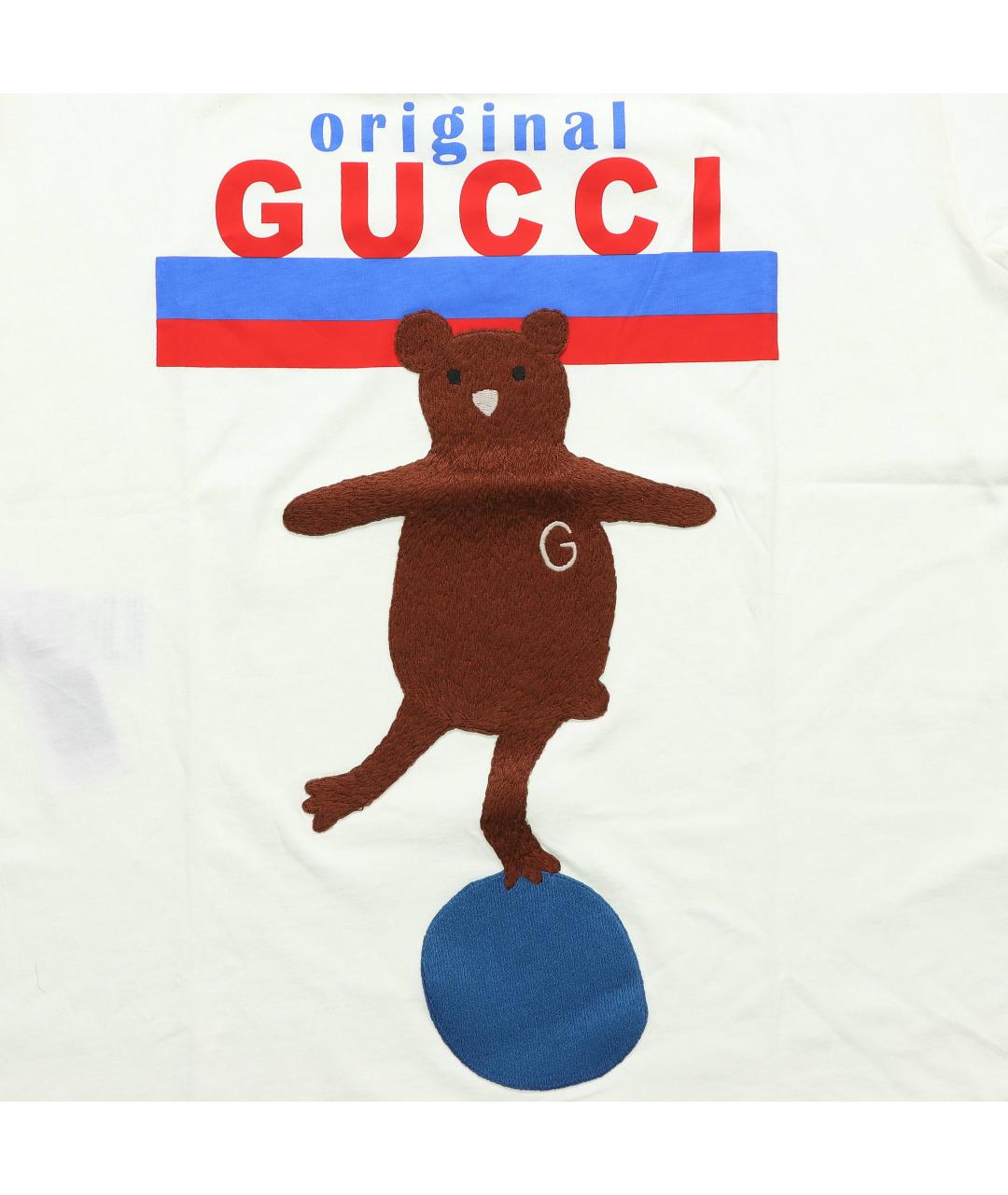 GUCCI Белая футболка, фото 5
