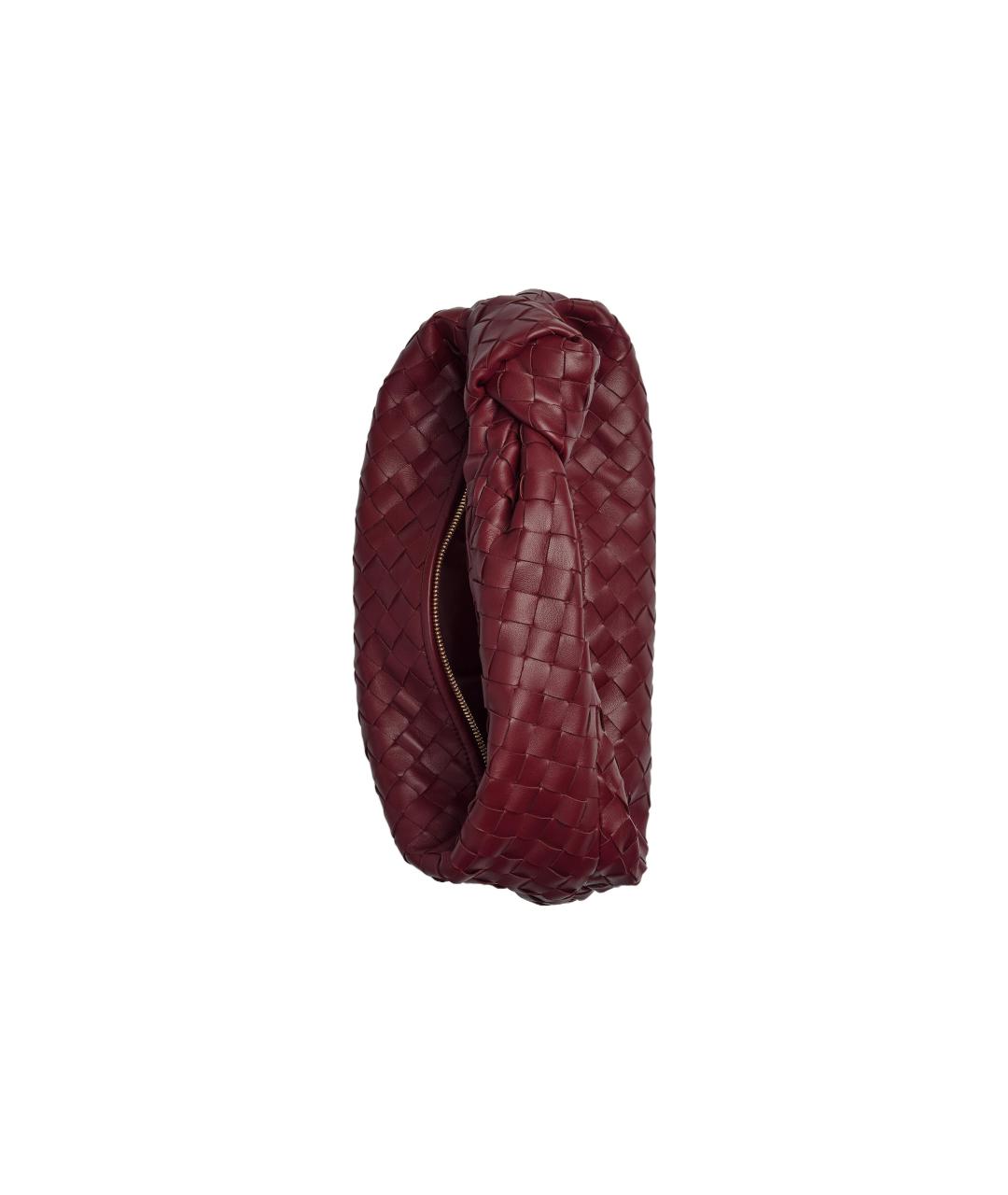 BOTTEGA VENETA Бордовая кожаная сумка через плечо, фото 3