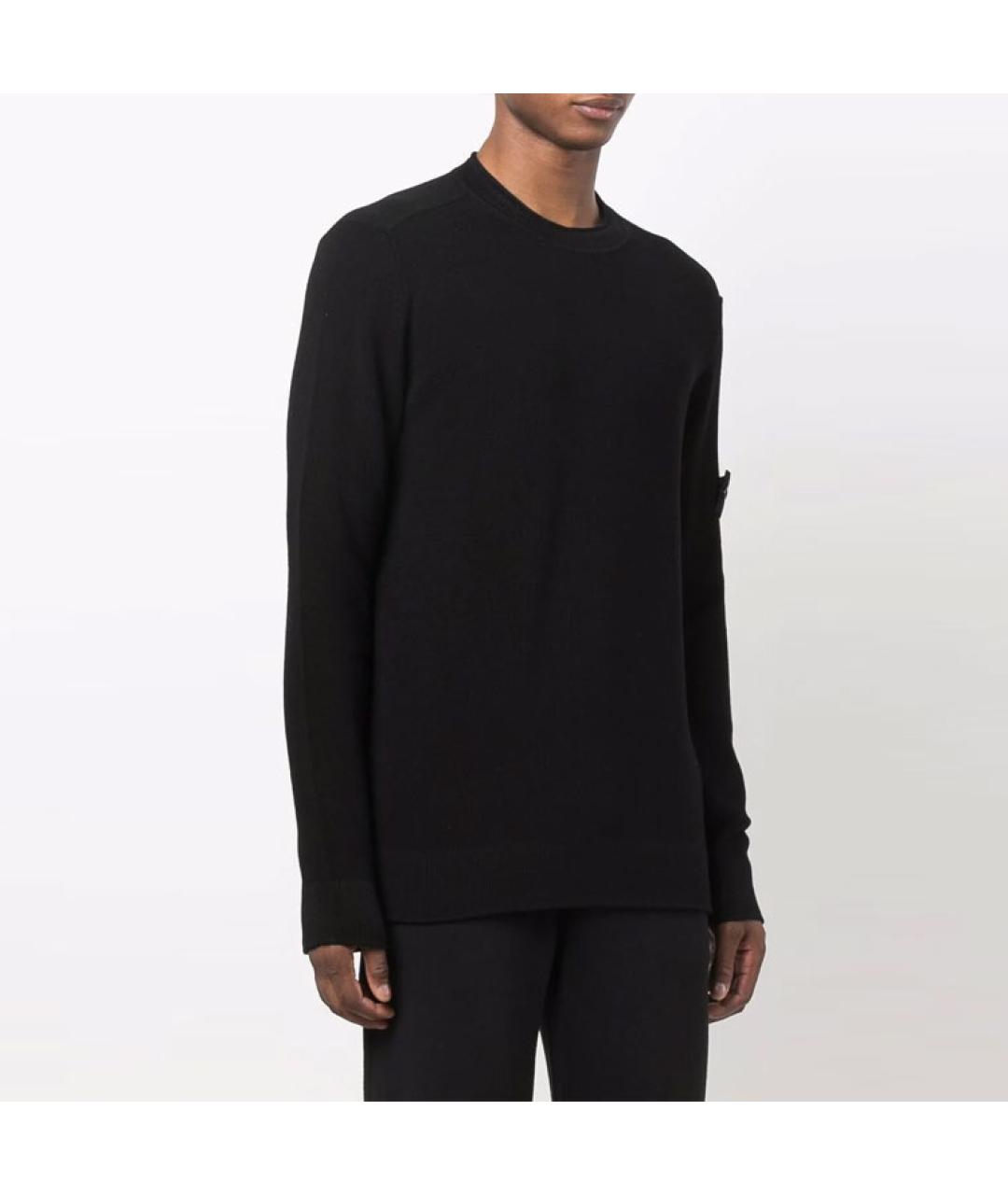 STONE ISLAND Черный джемпер / свитер, фото 2