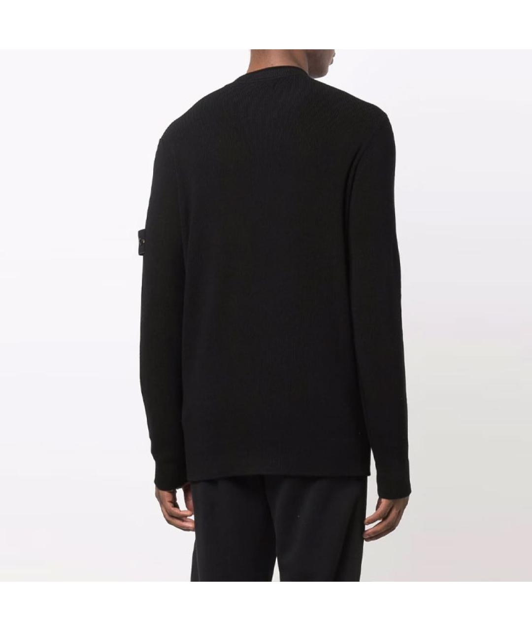 STONE ISLAND Черный джемпер / свитер, фото 4