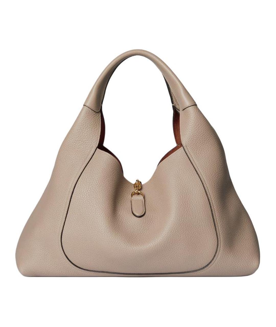 GUCCI Бежевая кожаная сумка через плечо, фото 3