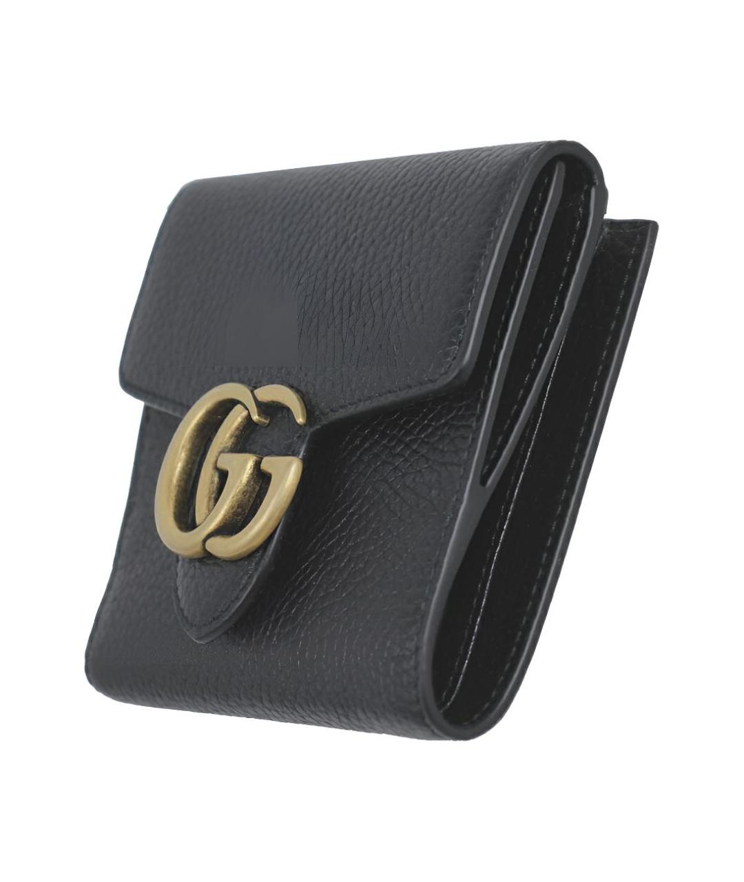 GUCCI Черный кожаный кошелек, фото 2