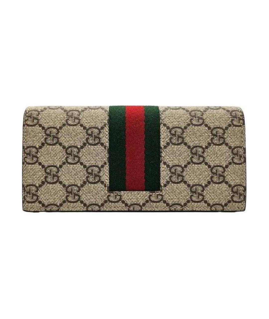 GUCCI Коричневый кошелек, фото 1