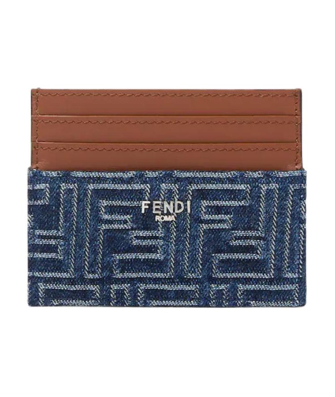 FENDI Синий кардхолдер, фото 1