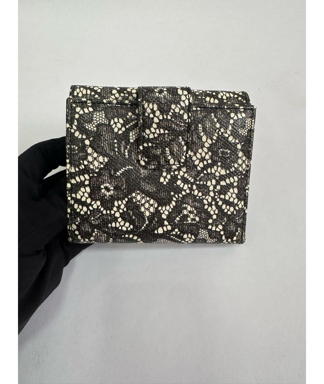 DOLCE&GABBANA Черный кожаный кошелек, фото 2