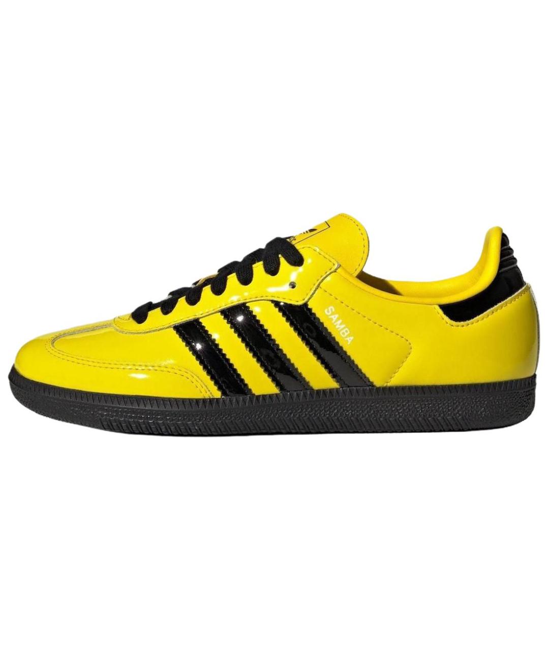 ADIDAS Желтые кеды из лакированной кожи, фото 6