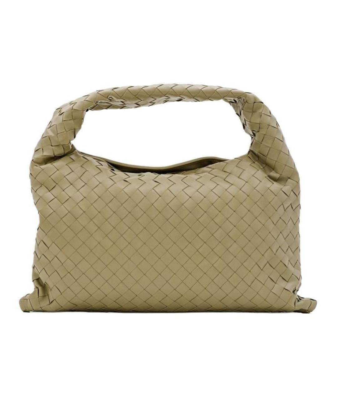 BOTTEGA VENETA Бежевая кожаная сумка через плечо, фото 3
