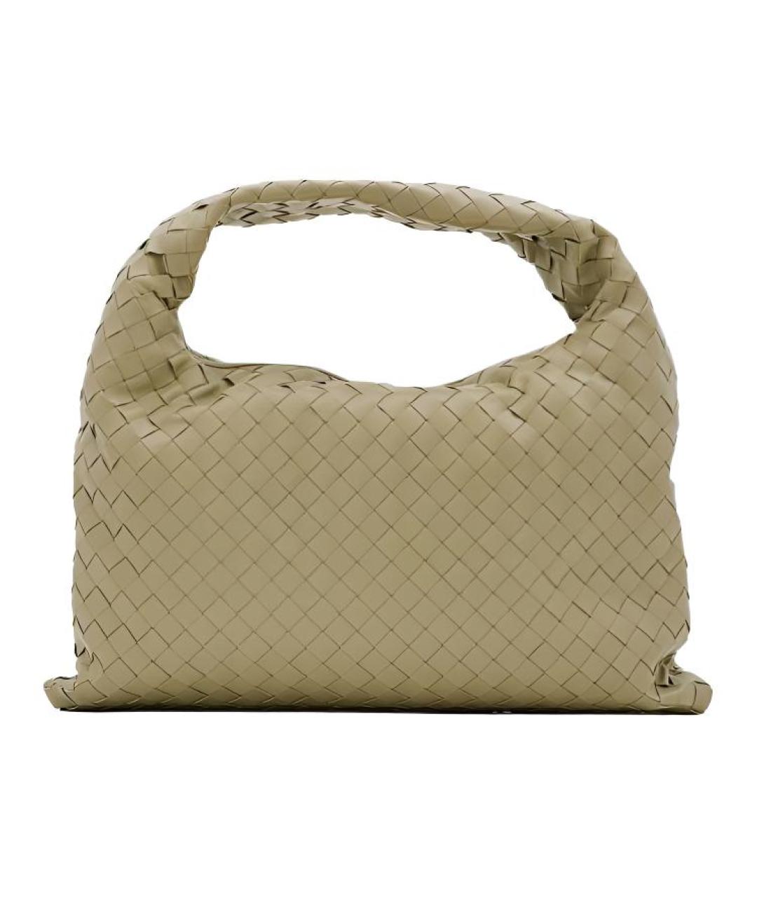 BOTTEGA VENETA Бежевая кожаная сумка через плечо, фото 1