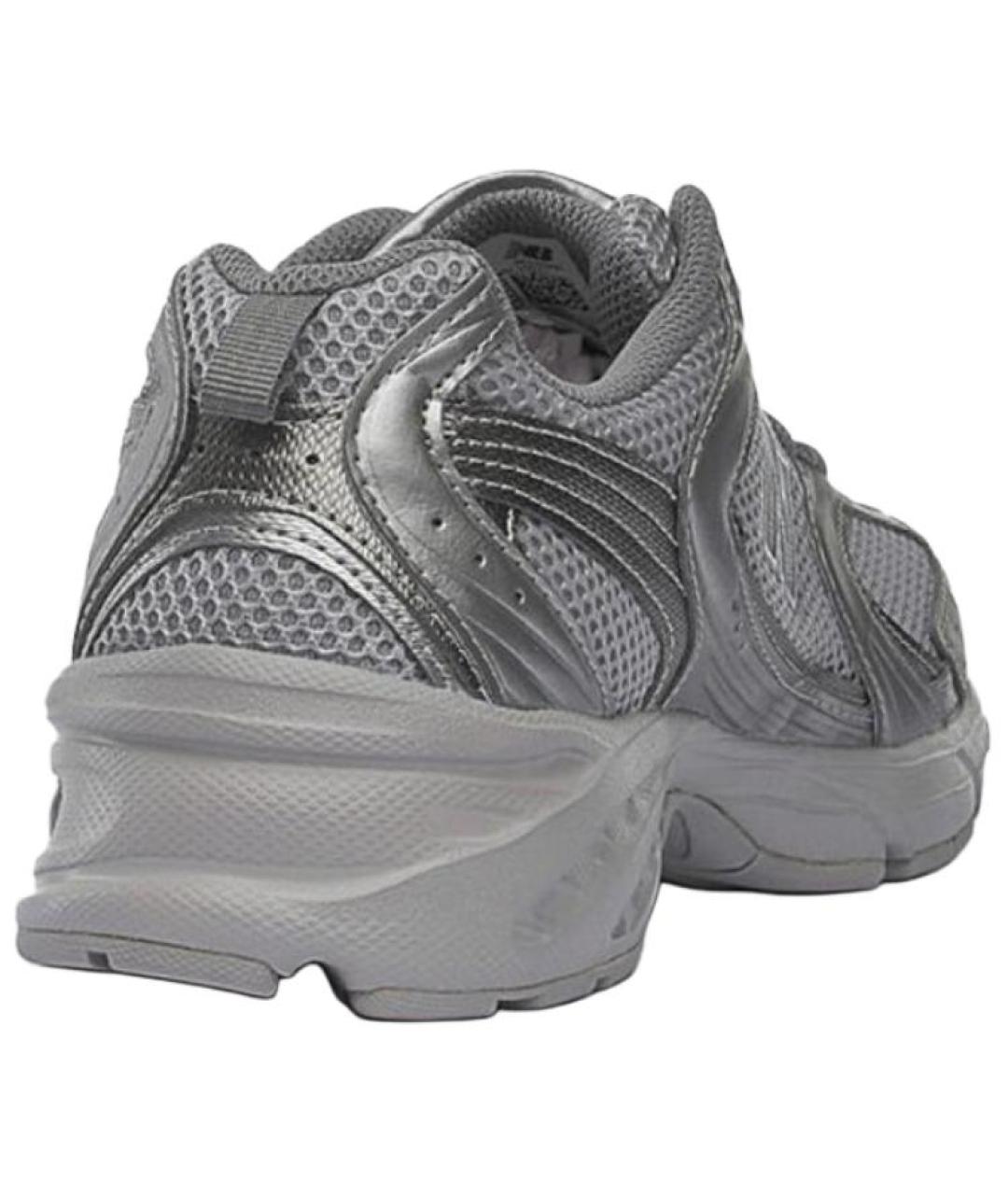 NEW BALANCE Серебряные текстильные кроссовки, фото 4