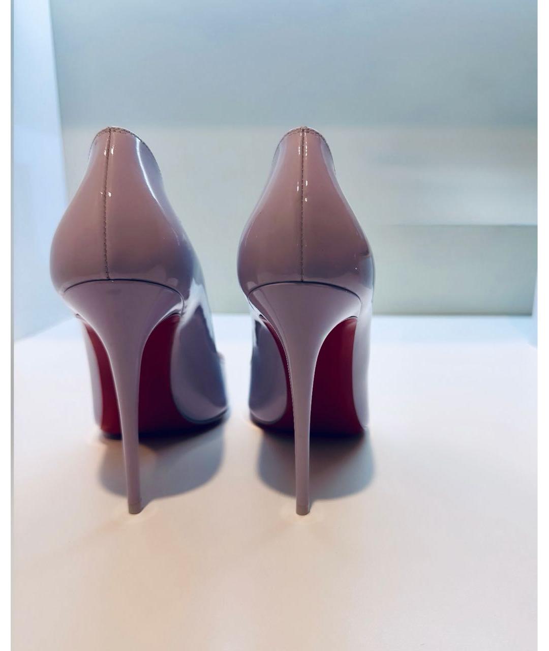 CHRISTIAN LOUBOUTIN Фиолетовые туфли из лакированной кожи, фото 4
