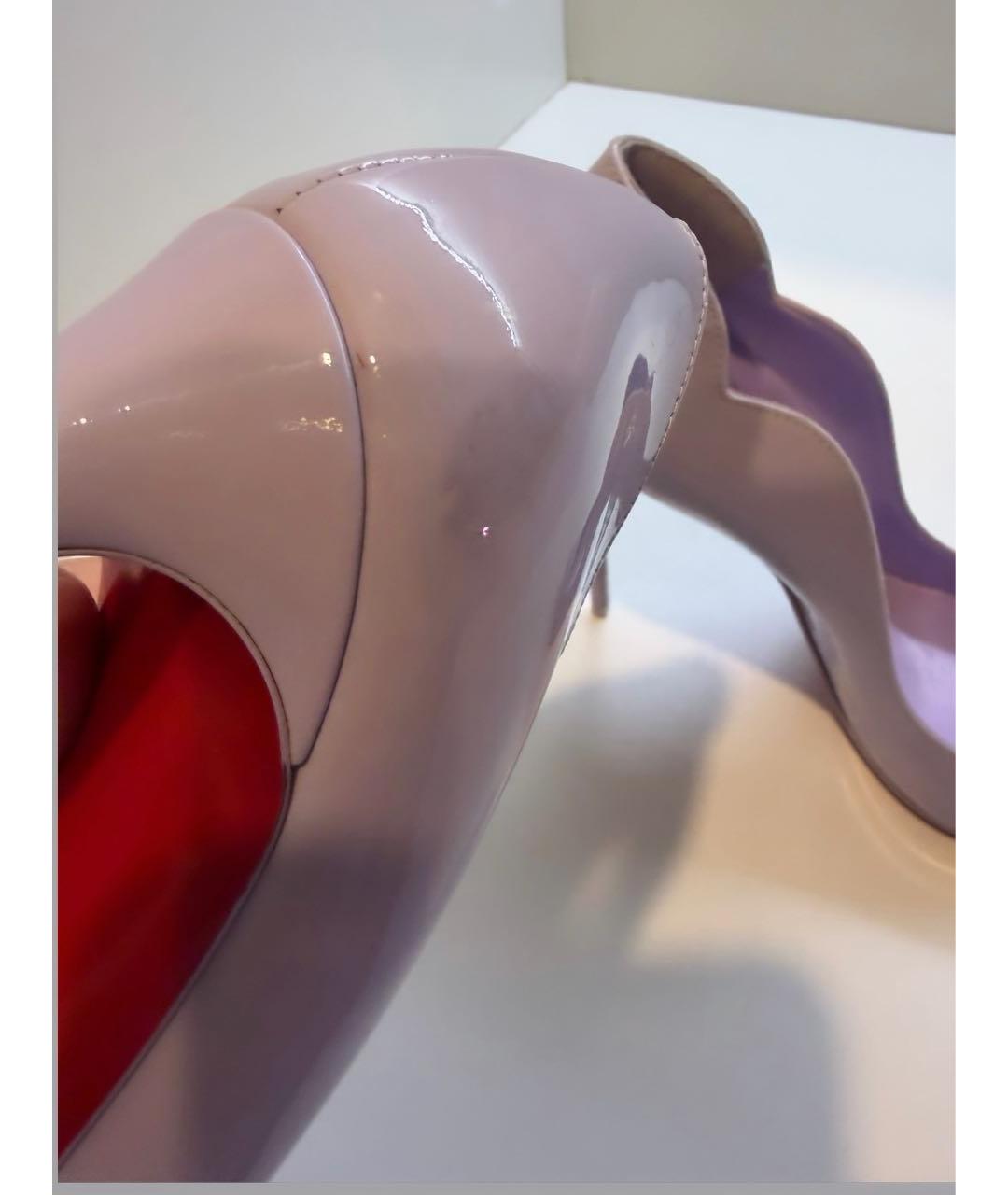 CHRISTIAN LOUBOUTIN Фиолетовые туфли из лакированной кожи, фото 6