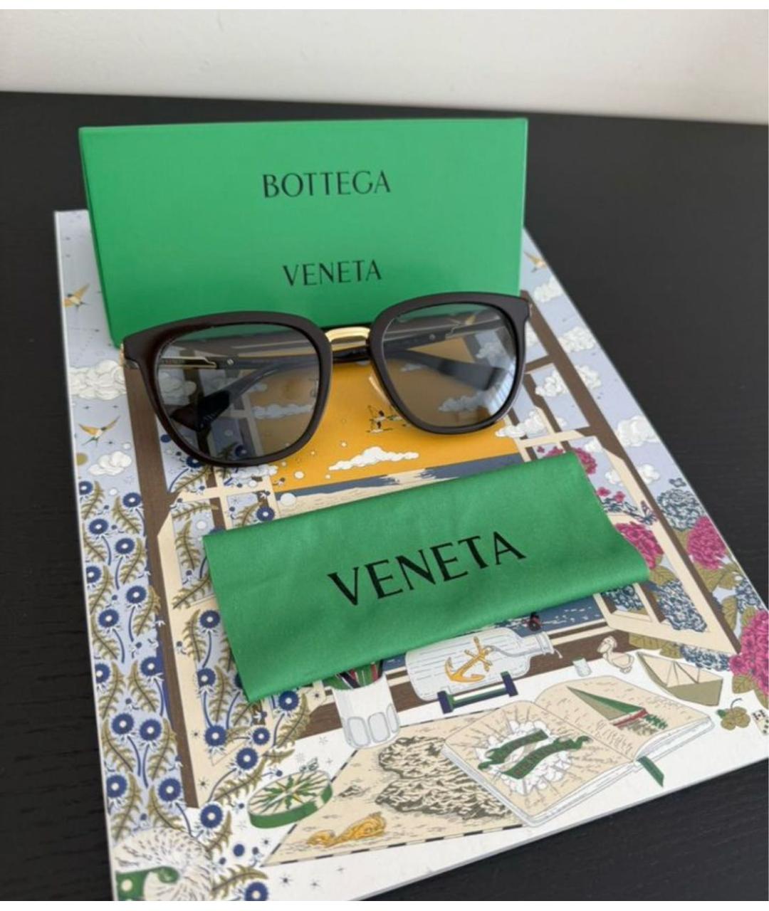 BOTTEGA VENETA Коричневый ободок, фото 7