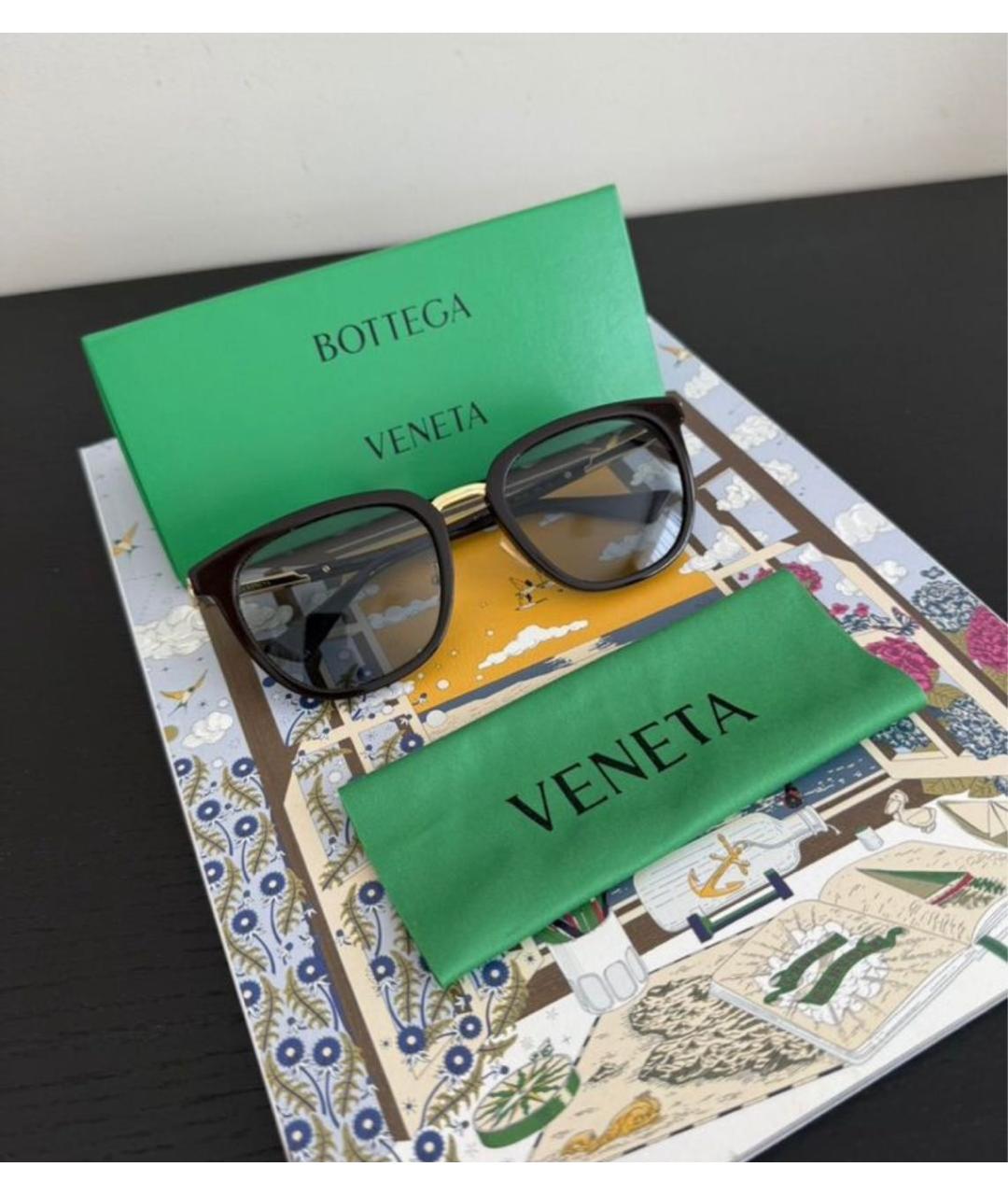 BOTTEGA VENETA Коричневый ободок, фото 8