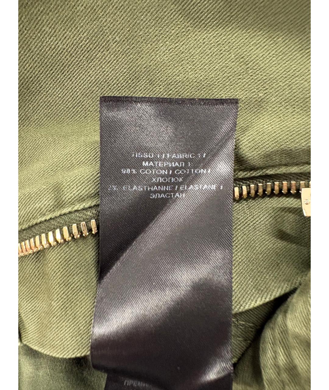 BALMAIN Хаки хлопковые шорты, фото 6