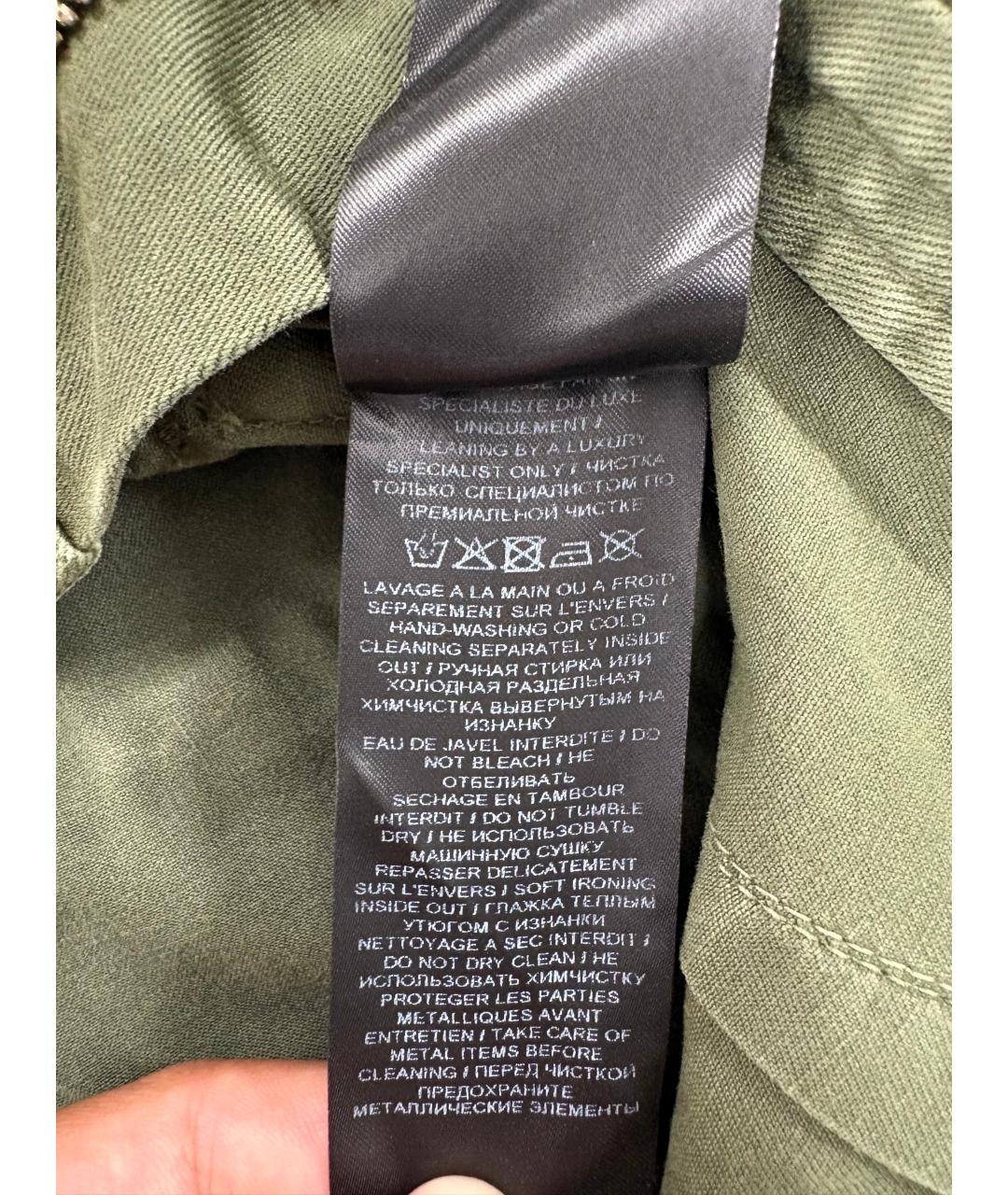 BALMAIN Хаки хлопковые шорты, фото 5