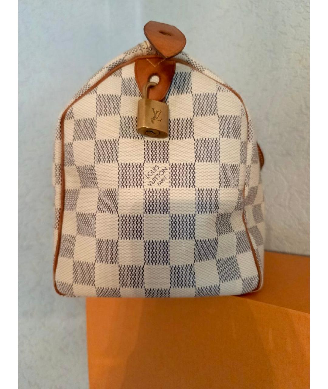 LOUIS VUITTON Белая сумка с короткими ручками, фото 6