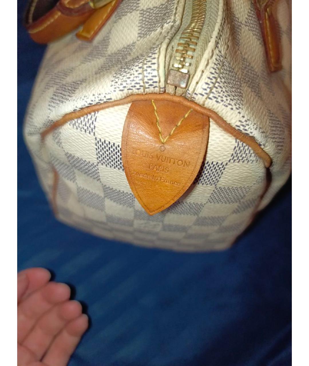 LOUIS VUITTON Белая сумка с короткими ручками, фото 8