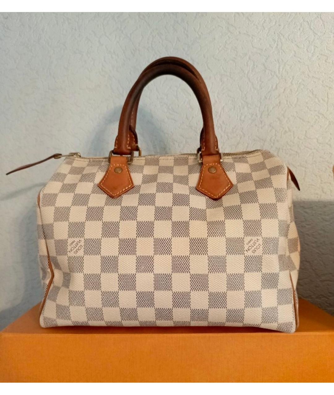 LOUIS VUITTON Белая сумка с короткими ручками, фото 9