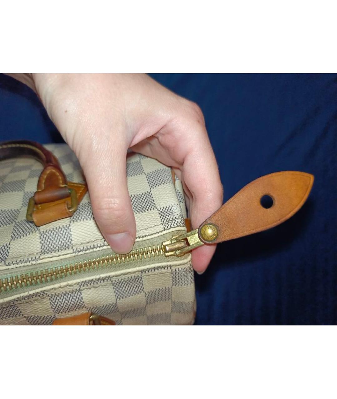 LOUIS VUITTON Белая сумка с короткими ручками, фото 7