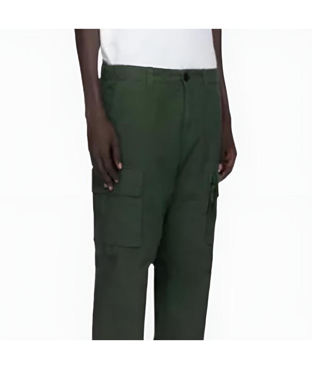 STONE ISLAND Зеленые брюки чинос, фото 4