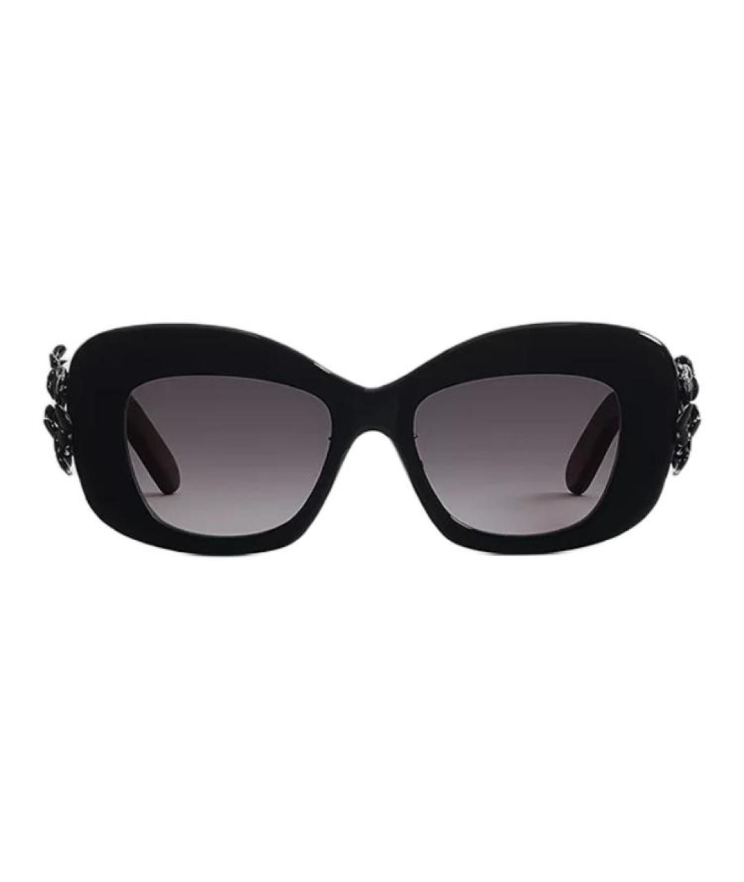 CHRISTIAN DIOR Черные пластиковые солнцезащитные очки, фото 2