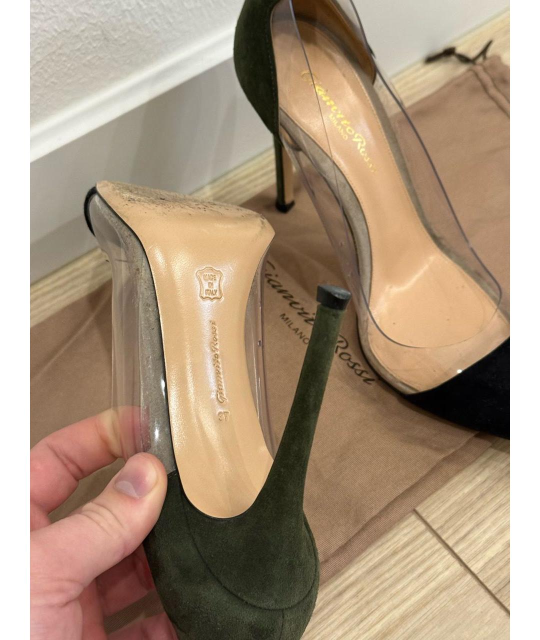GIANVITO ROSSI Мульти замшевые туфли, фото 4